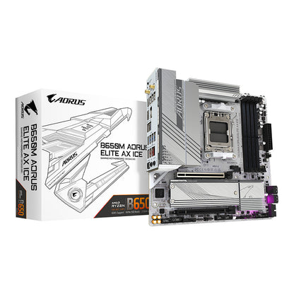 Motherboard Gigabyte B650M A ELITE AX ICE (B650.AM5.mATX.DDR5) - Gigabyte