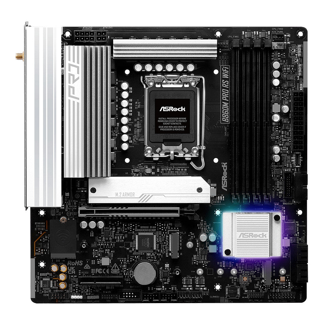 Motherboard ASRock B860M Pro RS Wifi 1851 mATX HDMI / DP DDR5 - ASRock