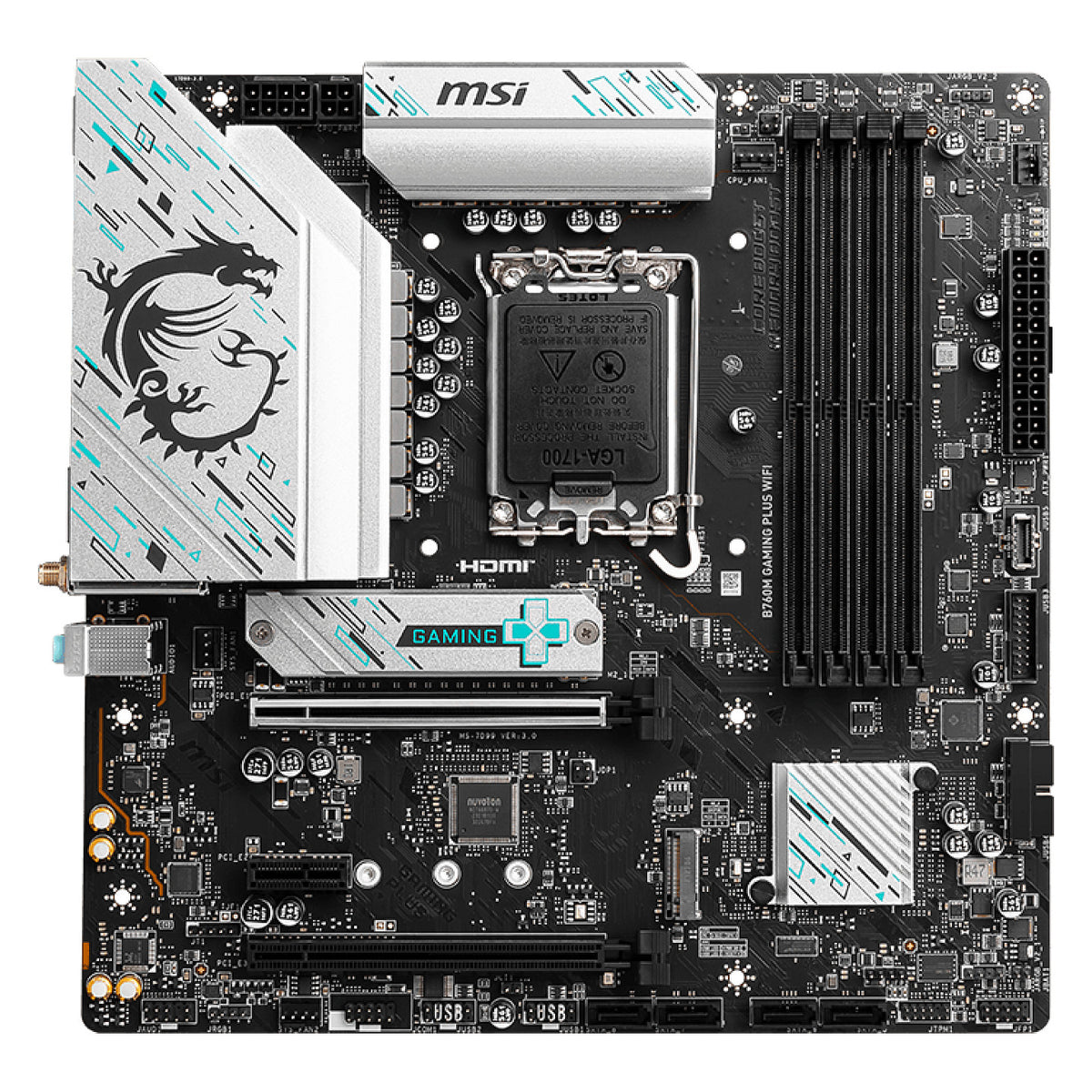 Motherboard MSI MAG B760M Gaming Plus Wifi (B760.S1700.mATX.DDR5) - MSI