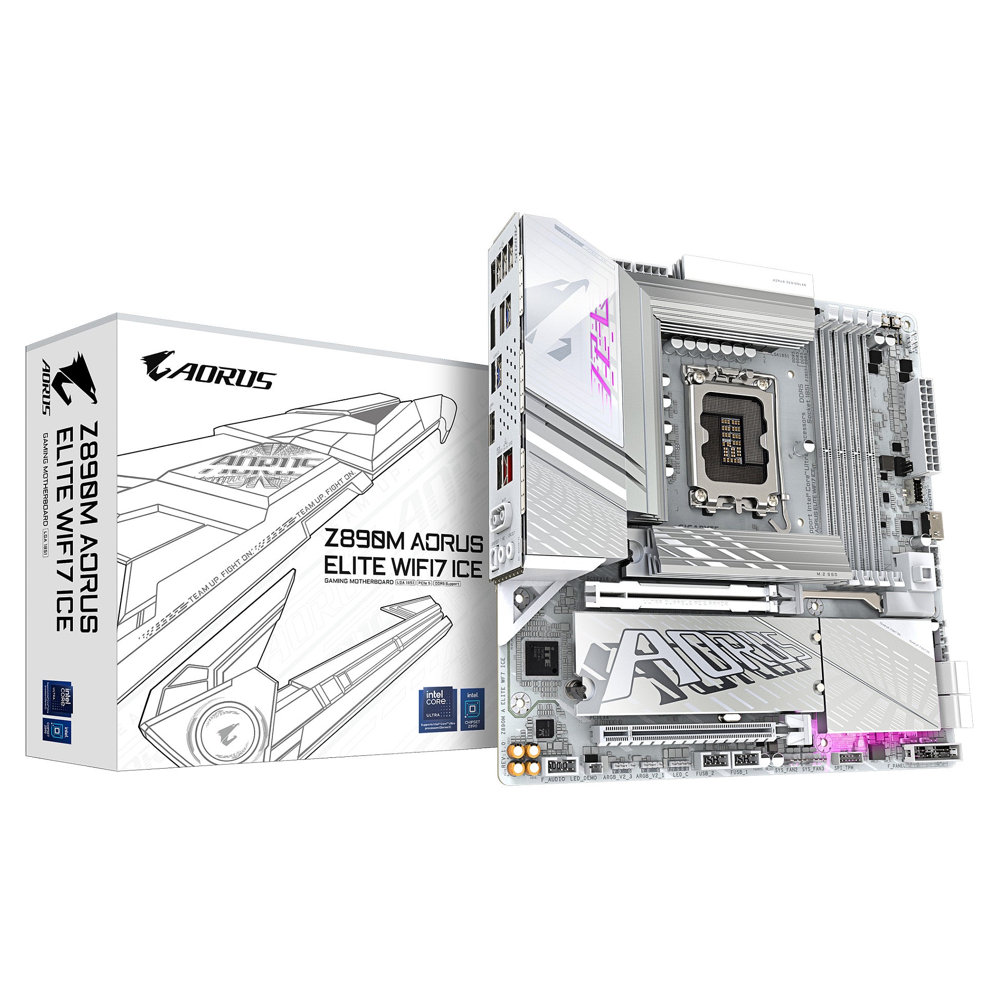 Motherboard Gigabyte Z890M A Elite WF7 ICE (Z890.S1851.mATX.DDR5) - Gigabyte