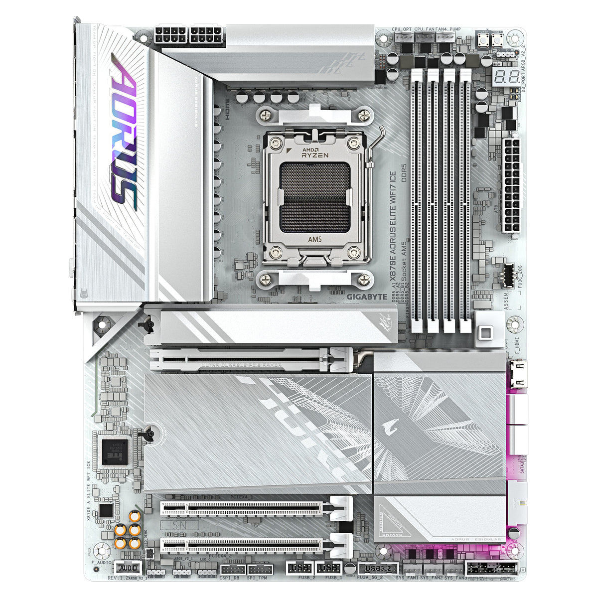 Motherboard Gigabyte GA-X870E A ELITE WIFI7 ICE (AM5) (D) - Gigabyte