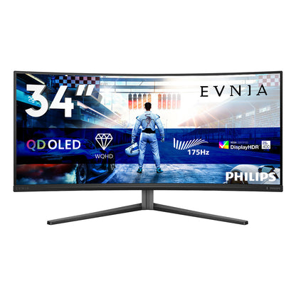 Monitor Gaming Philips Evnia 86,4cm/34'' WQHD OLED Curvo