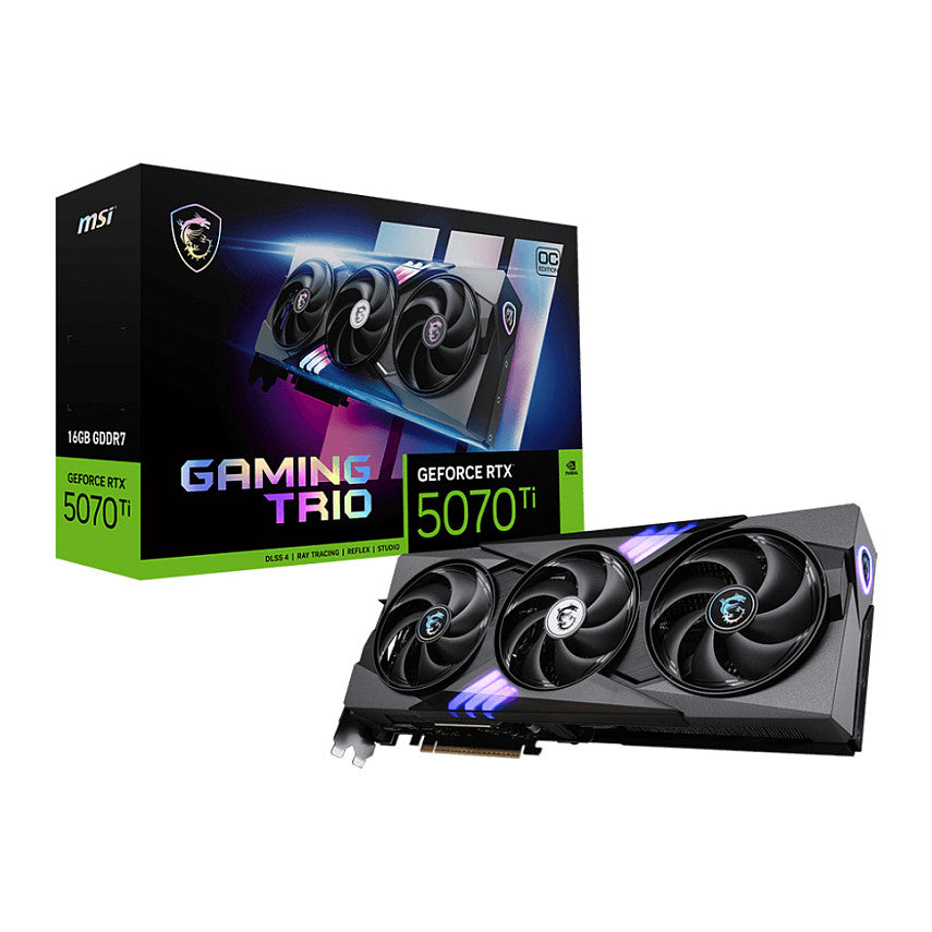 RTX 5070 TI 16GB MSI Gaming Trio OC 16GB GDDR7 3 Fan - MSI