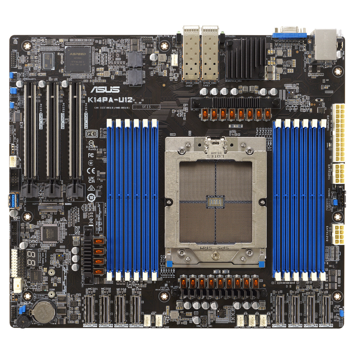 Motherboard ASUS K14PA-U12 / ASMB11 CEB 1x LGA 6096 DDR5 2x25G - ASUS