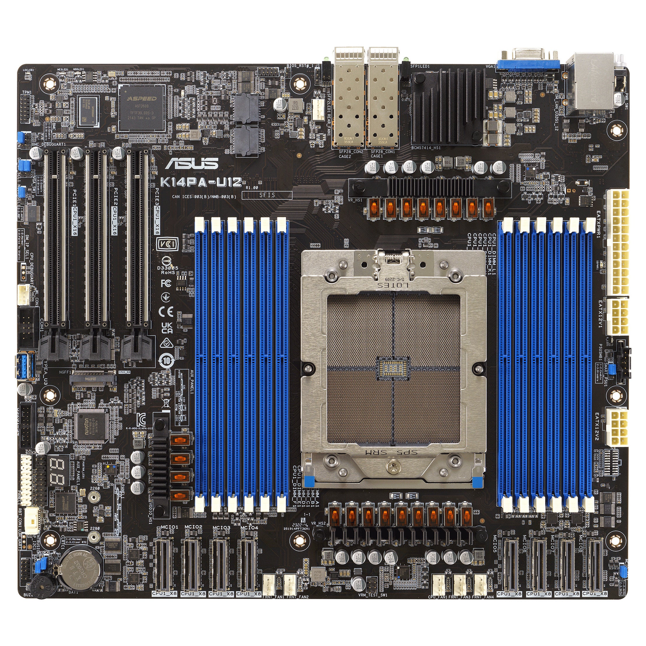 Motherboard ASUS K14PA-U12 / ASMB11 CEB 1x LGA 6096 DDR5 2x25G - ASUS