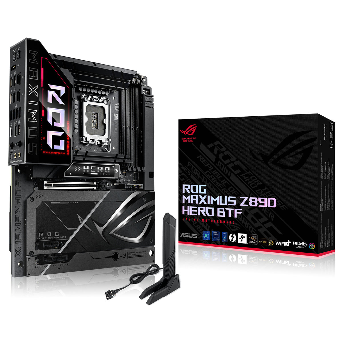 Motherboard ASUS MB ROG MAXIMUS Z890 HERO BTF (Intel.LGA1851.DDR5.ATX) - ASUS