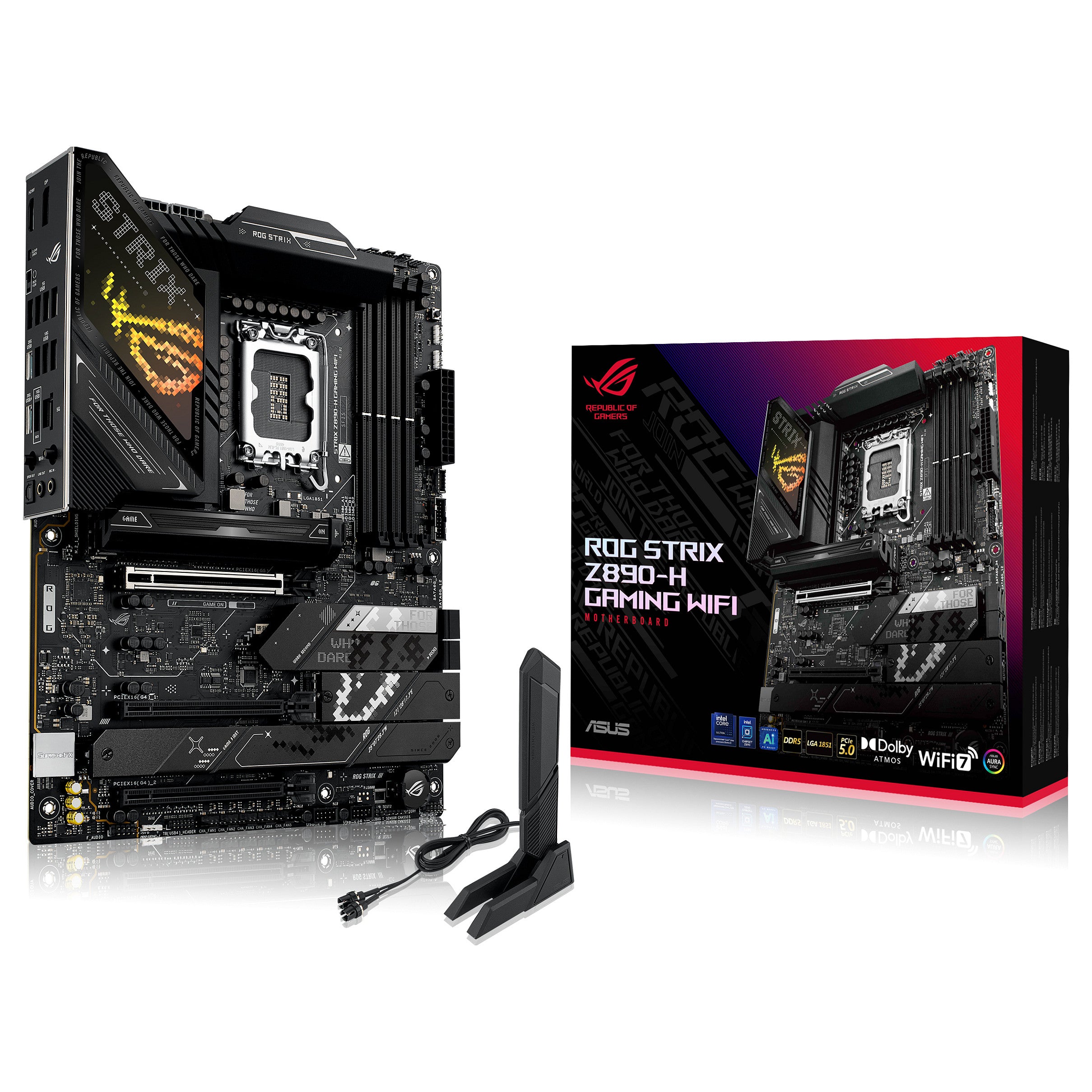 Motherboard ASUS MB ROG STRIX Z890-H GAMING WIFI (Intel.1851.DDR5.ATX) - ASUS