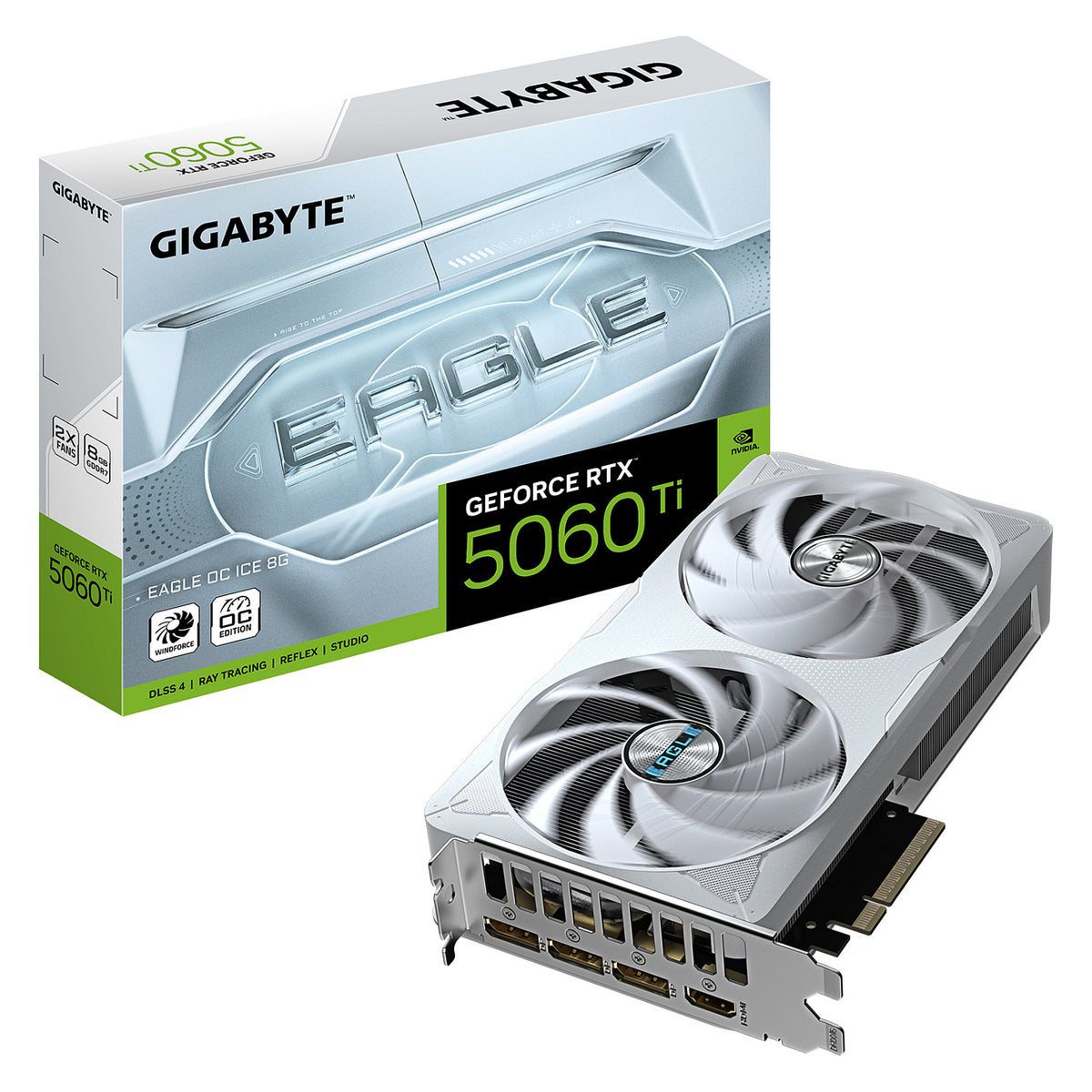 RTX 5060 TI 8GB Gigabyte EAGLE OC ICE GDDR7 - Gigabyte