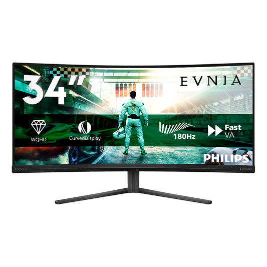 Monitor Gaming Philips Evnia 86,36cm/34'' WQHD Curvo 180Hz