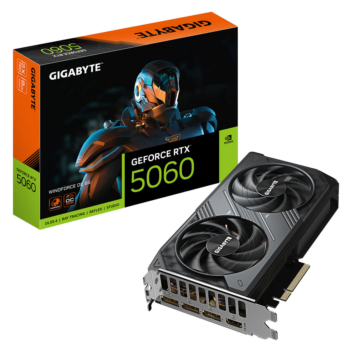 RTX 5060 8GB Gigabyte WINDFORCE OC GDDR7 - Gigabyte