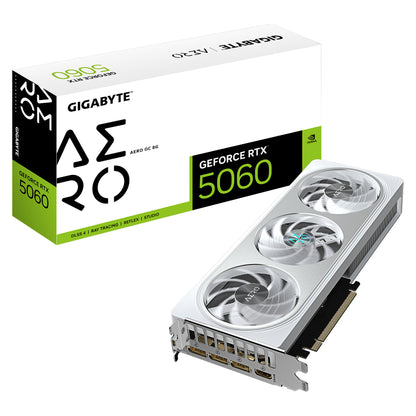 RTX 5060 8GB GIGABYTE AERO OC 8GB GDDR7 3 Fan - Gigabyte