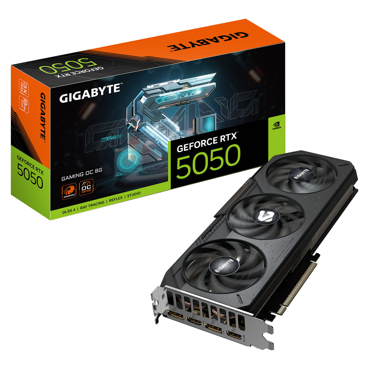 RTX 5050 8GB Gigabyte Gaming OC 8GB GDDR6 - Gigabyte