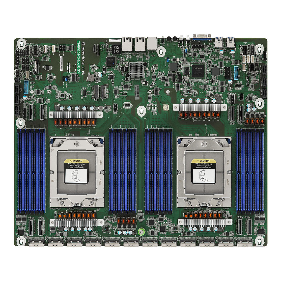 Motherboard ASRock Motherboard TURIN2D24G-2L+ / 500 W Proprietary Dual Sockel SP5 Single - ASRock