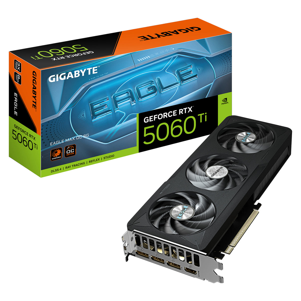 RTX 5060 TI 8GB Gigabyte EAGLE Max OC GDDR7 - Gigabyte