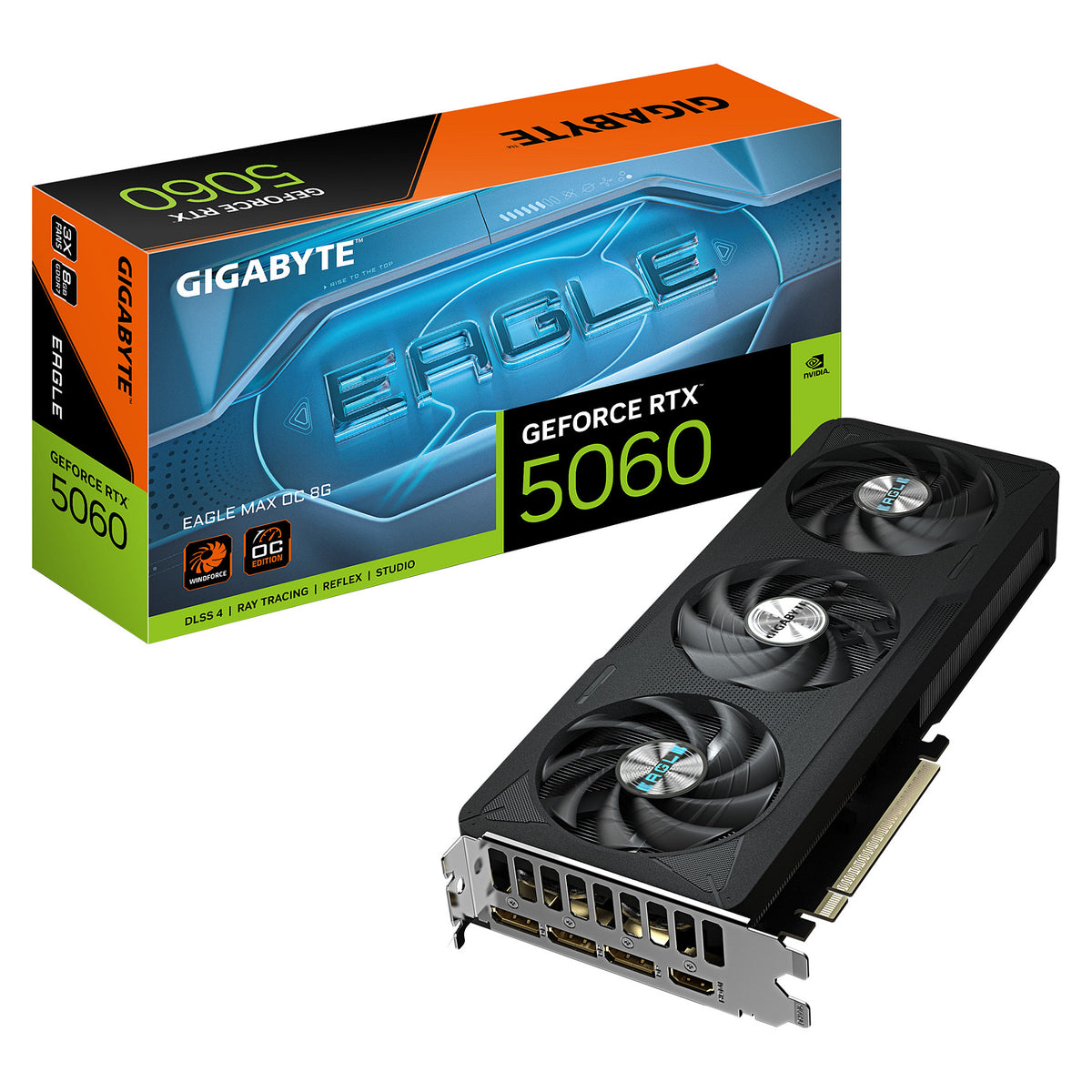 RTX 5060 8GB Gigabyte EAGLE Max OC GDDR7 - Gigabyte