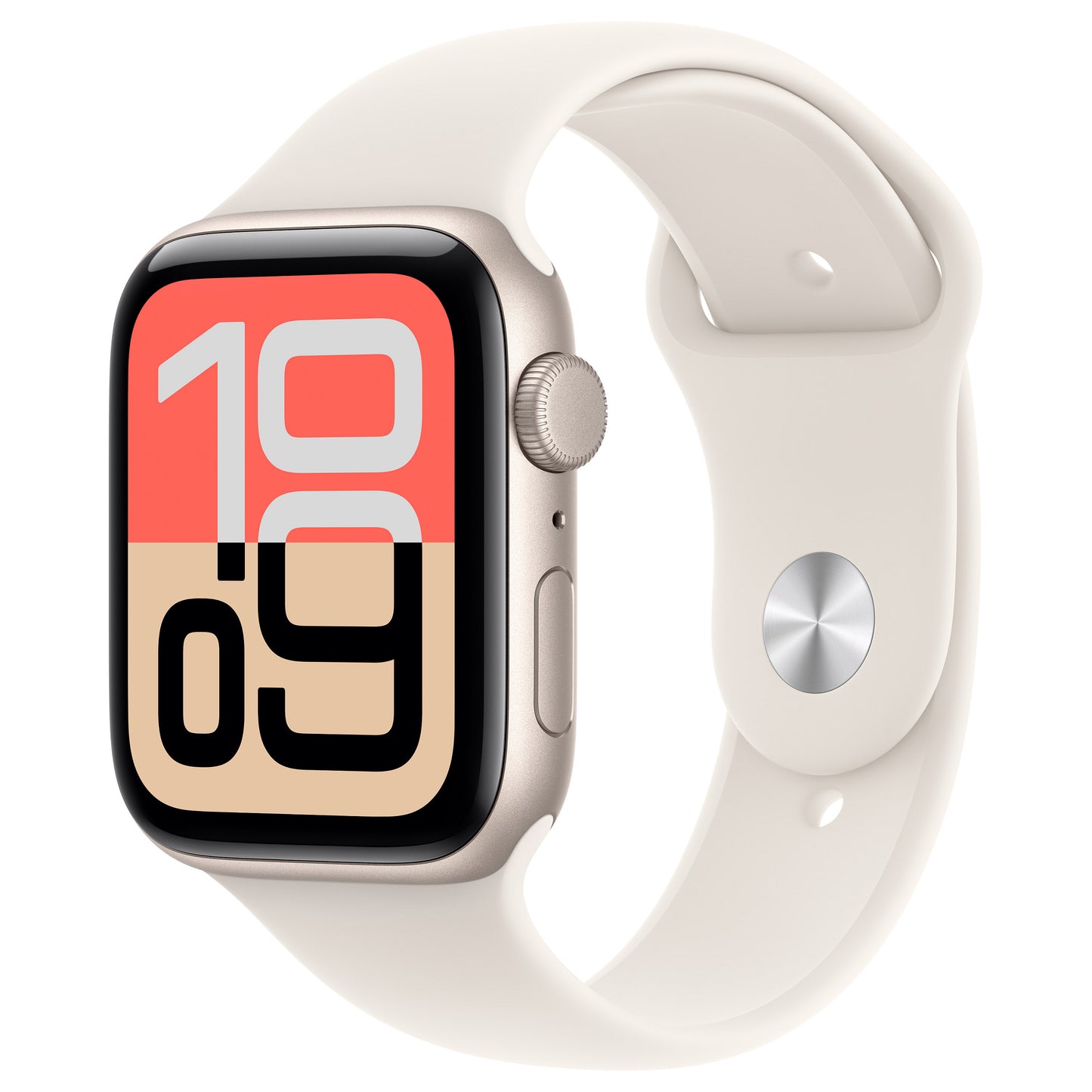 Apple Watch SE 3 Alumínio 44 mm Estelar (Pulseira desportiva estelar) – M/G