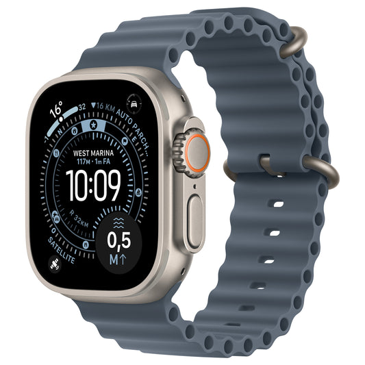 Apple Watch Ultra 3 Titânio LTE 49mm Natural (bracelete Ocean azul-marinho)