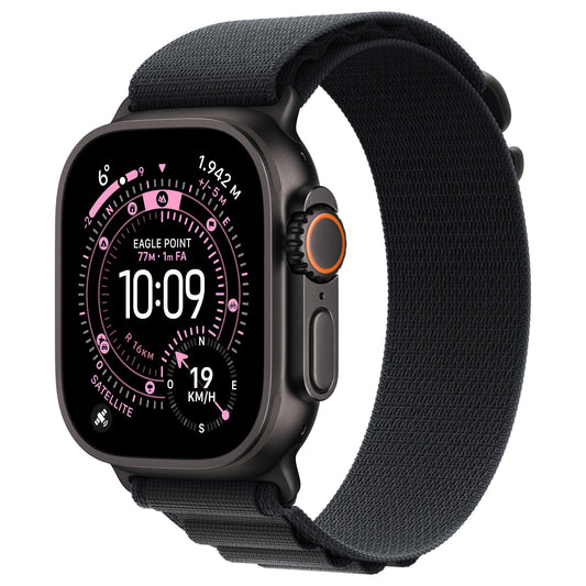 Apple Watch Ultra 3 Titânio LTE 49mm Preto (Alpine Loop preta) Grande