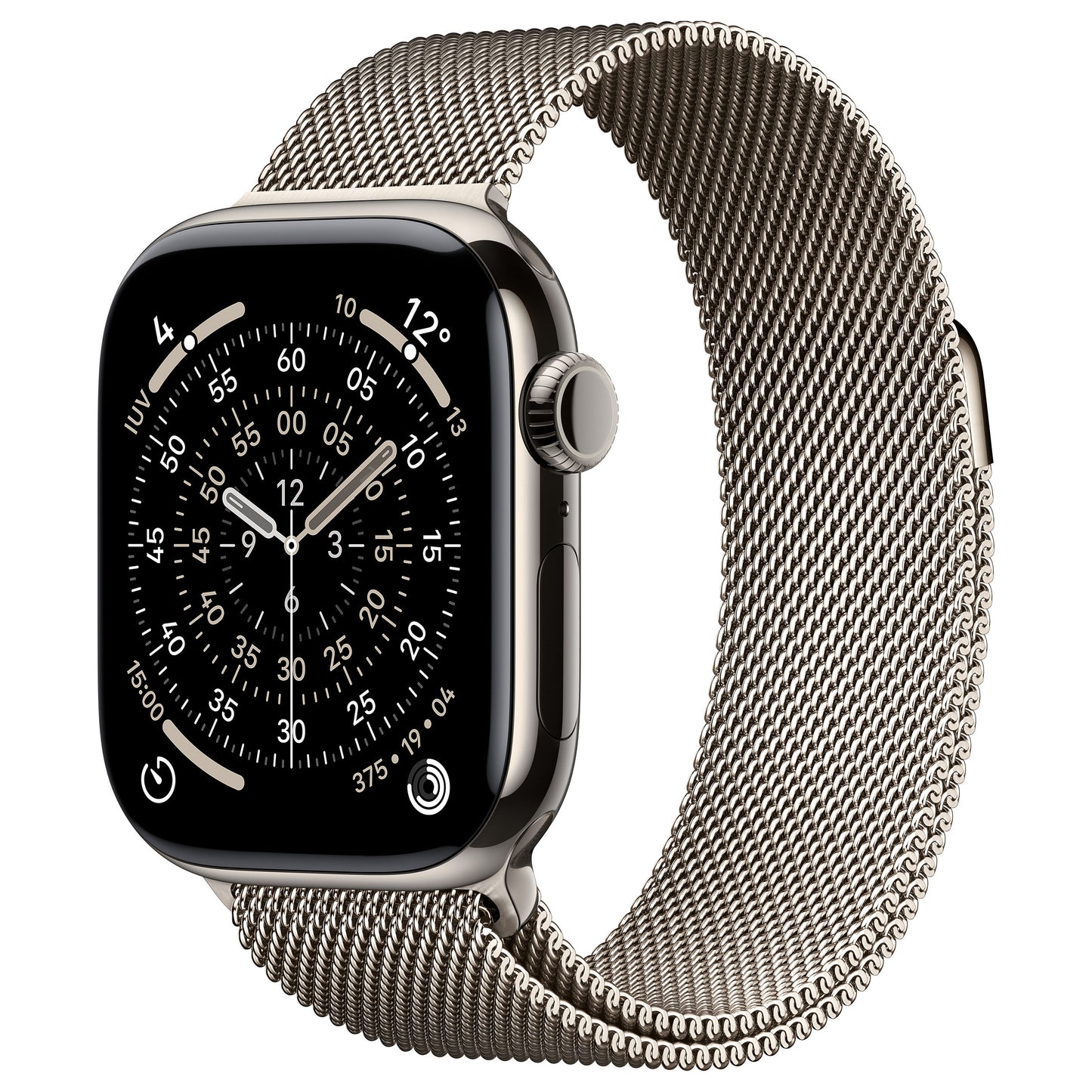 Apple Watch S11 Titânio Natural LTE 42 mm (Pulseira Milanesa natural)