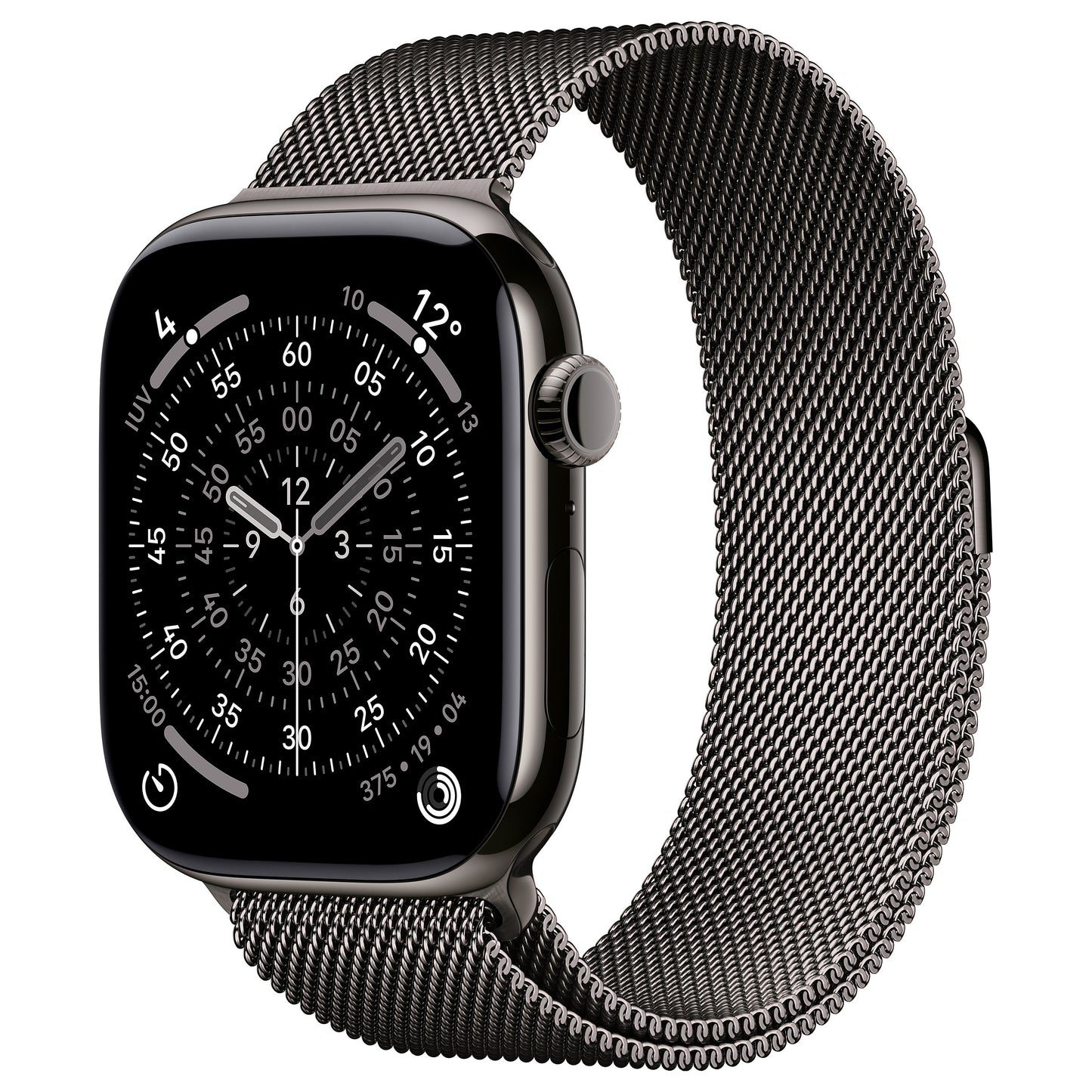 Apple Watch Series 11 Titânio Ardósia Cellular 46 mm (Bracelete Milanesa Ardósia) M/L