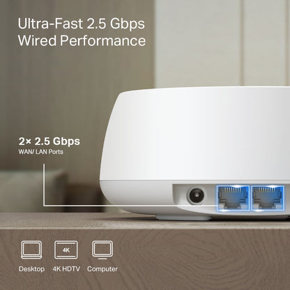Sistema Mesh Wi-Fi TP-Link BE25 / DECO BE25(2-PACK) branco Doppelpack - imagem 5