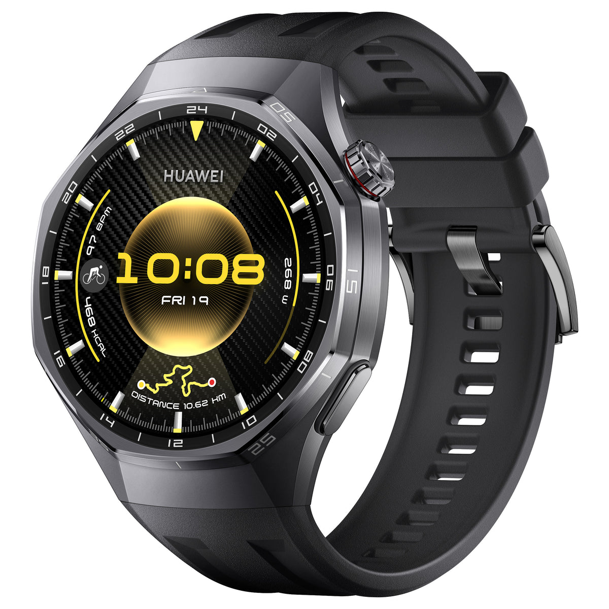 Huawei WATCH GT6 pro 46mm (Atum-B29F), Black Fluoroelastomer S - HUAWEI