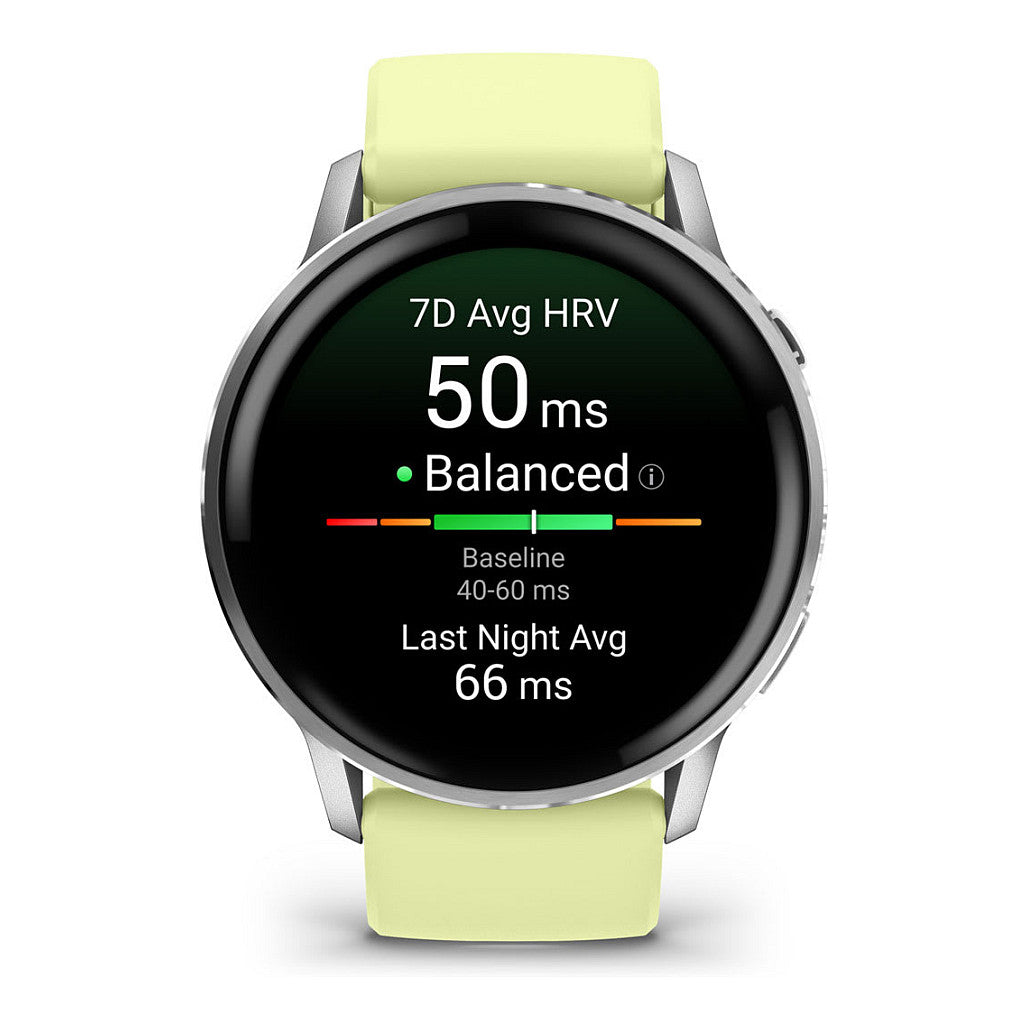 Garmin Venu 4 45mm Silikon-Armb. grau/silber/zitron - Garmin