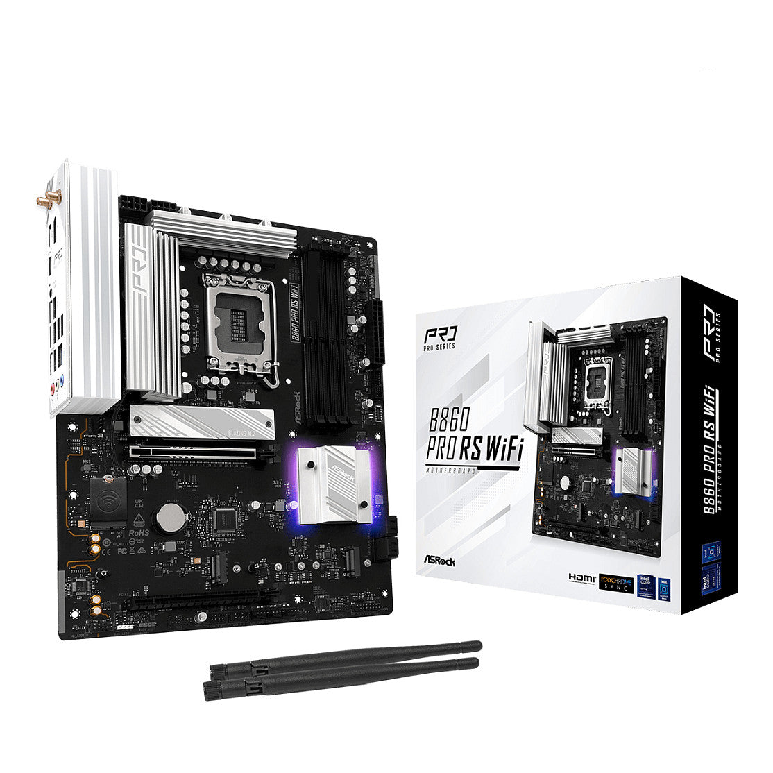 Motherboard ASRock B860 Pro RS Wifi 1851 ATX HDMI / DP DDR5 - ASRock