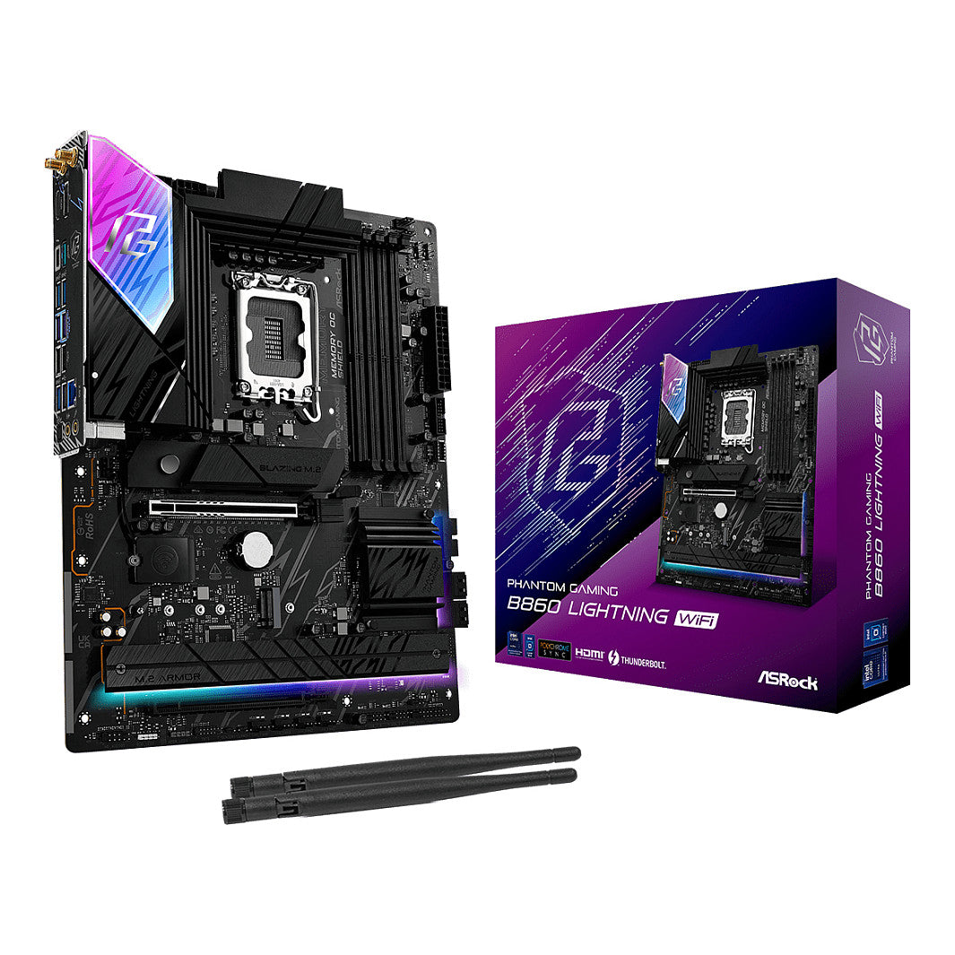 Motherboard ASRock B860 Lightning WiFi 1851 ATX HDMI / DP / USB-C DDR5 - ASRock