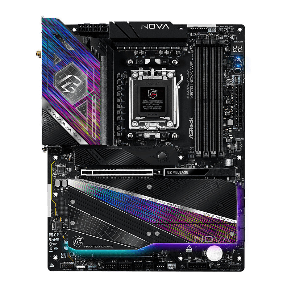 Motherboard ASRock X870 Nova WiFi AM5 ATX HDMI / USB-C DDR5 - ASRock