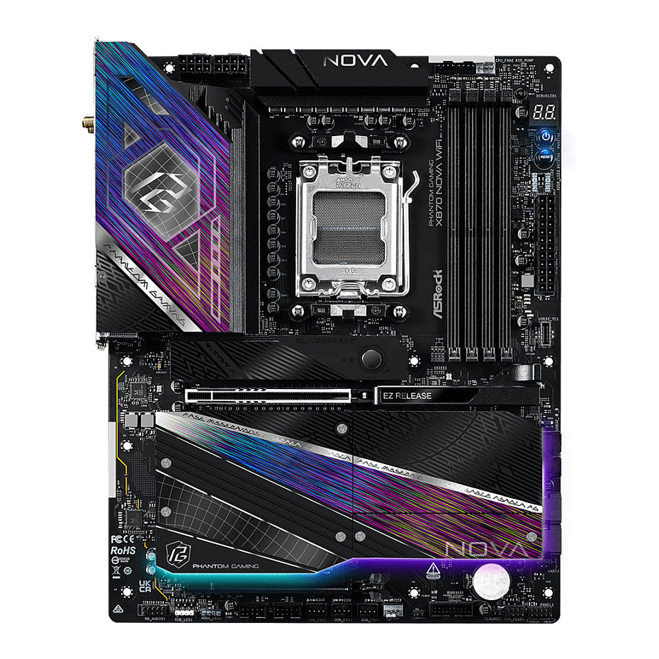 Motherboard ASRock X870 Nova WiFi AM5 ATX HDMI / USB-C DDR5 - ASRock