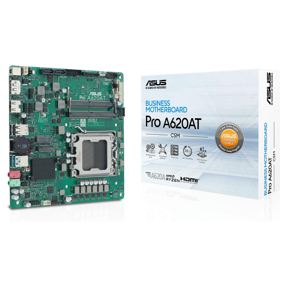 Motherboard ASUS Pro A620AT-CSM - ASUS