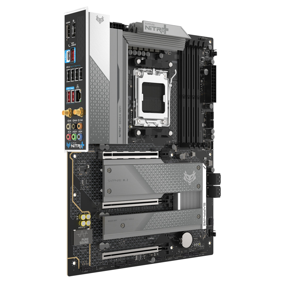 Motherboard Sapphire NITRO+ B850A WIFI7 1xHDMI 1.4 1xDP 1.2 - Sapphire