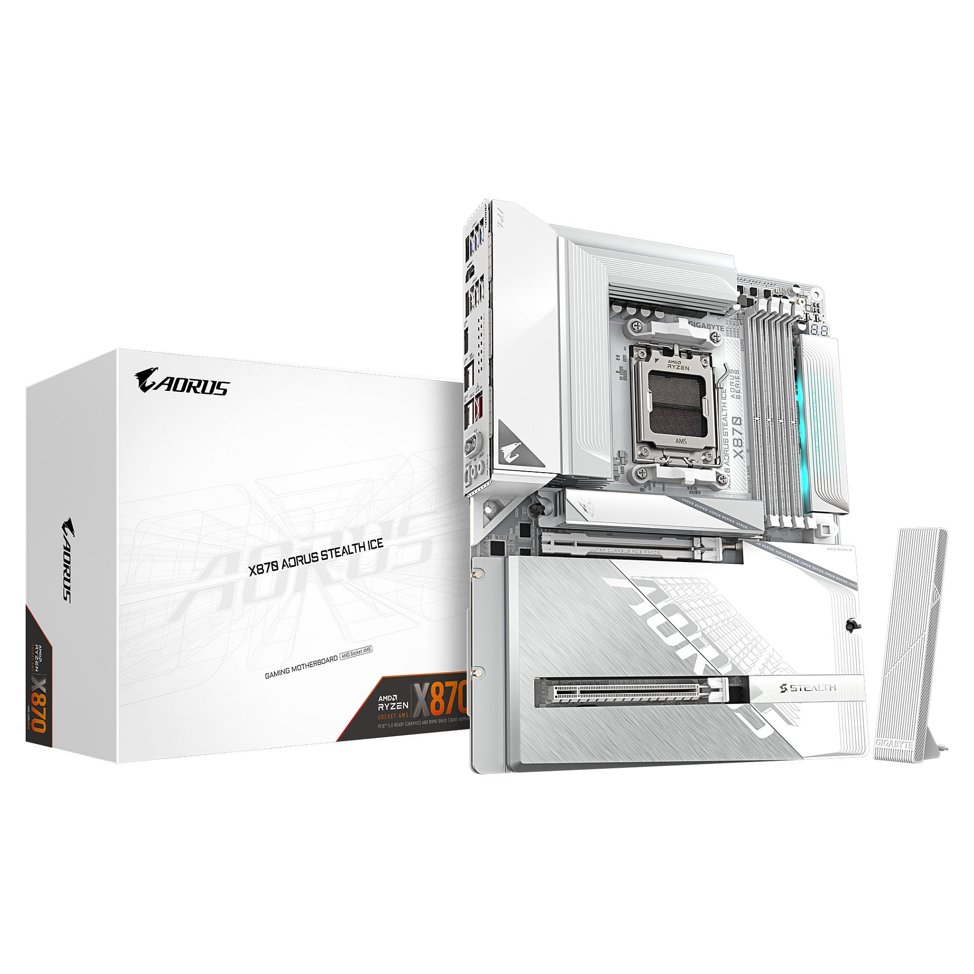 Motherboard Gigabyte X870 AORUS STEALTH ICE - Gigabyte