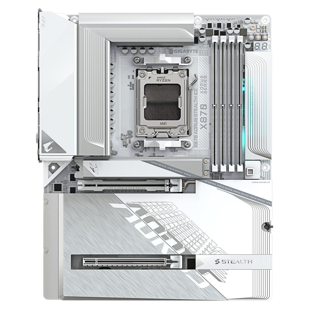 Motherboard Gigabyte X870 AORUS STEALTH ICE - Gigabyte