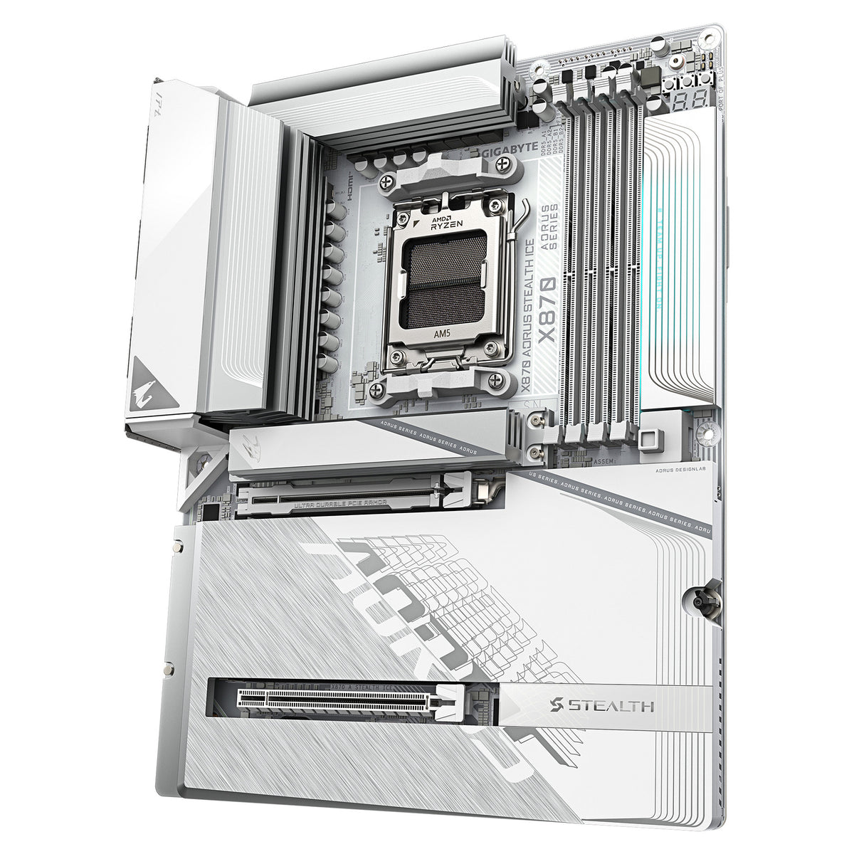 Motherboard Gigabyte X870 AORUS STEALTH ICE - Gigabyte