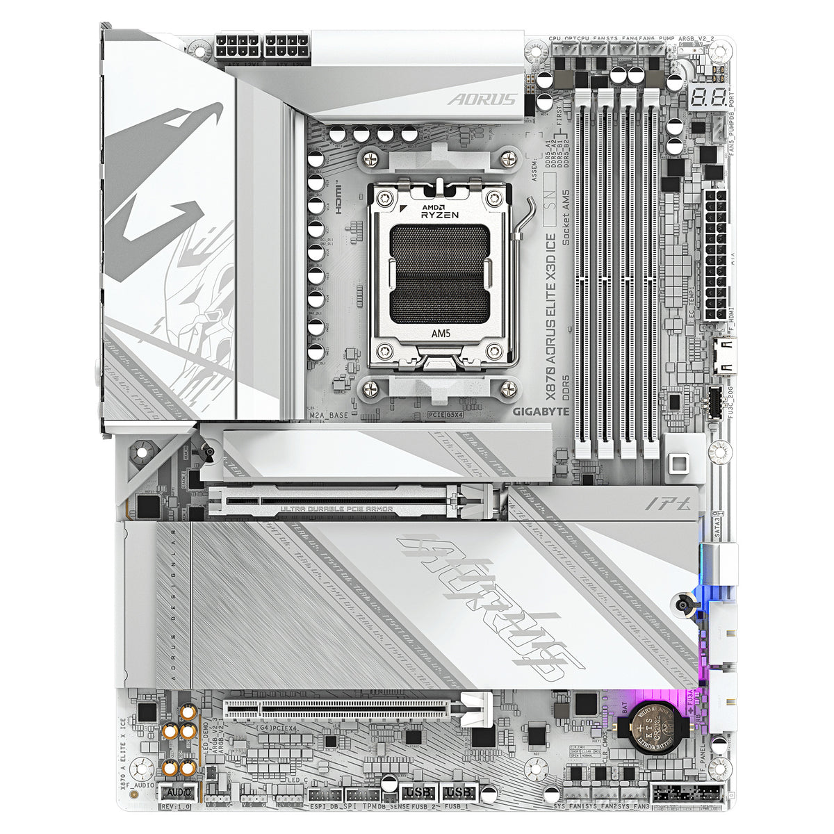 Motherboard Gigabyte X870 AORUS ELITE X3D ICE - Gigabyte