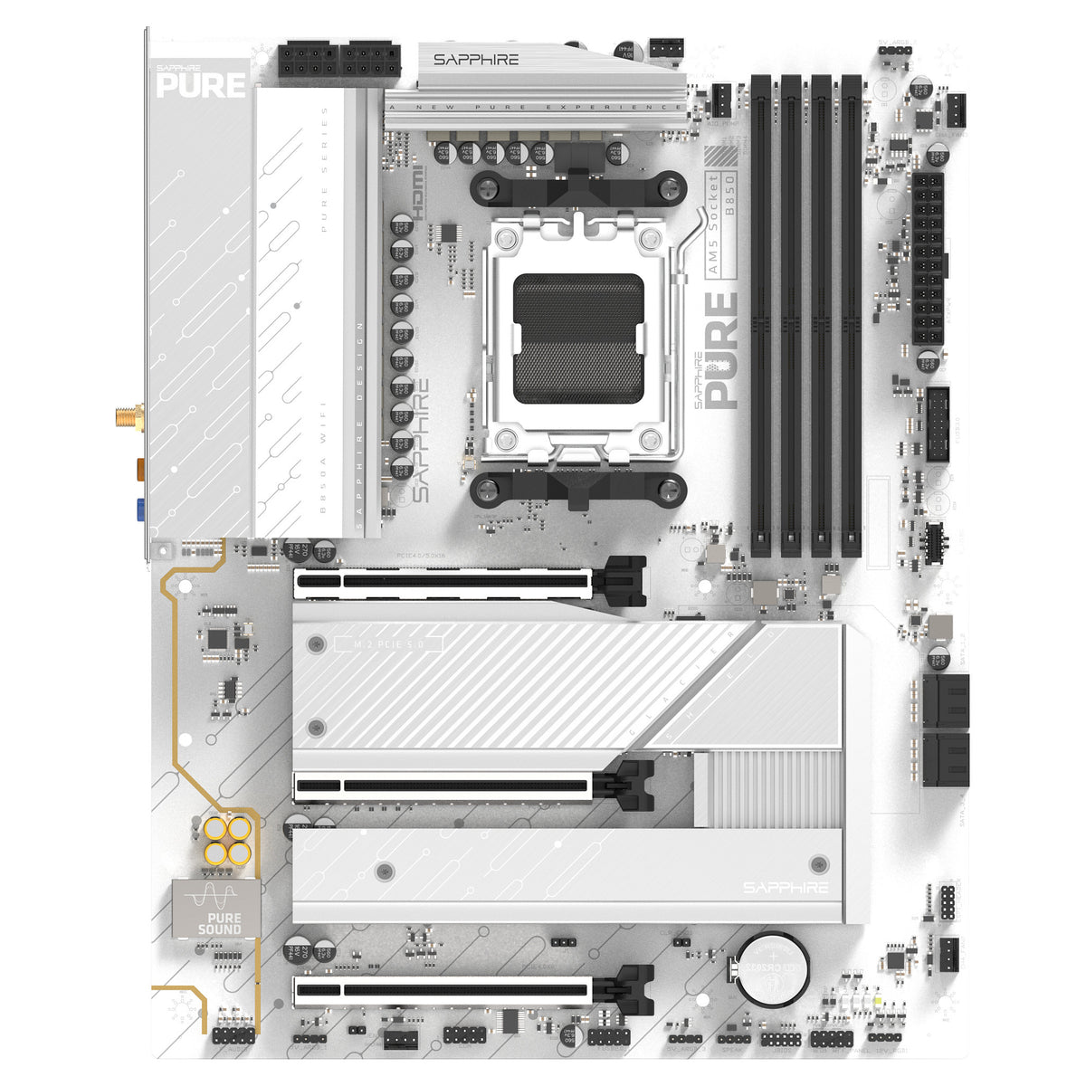 Motherboard Sapphire PURE B850A WIFI7 1xHDMI 1.4 1xDP 1.2 - Sapphire