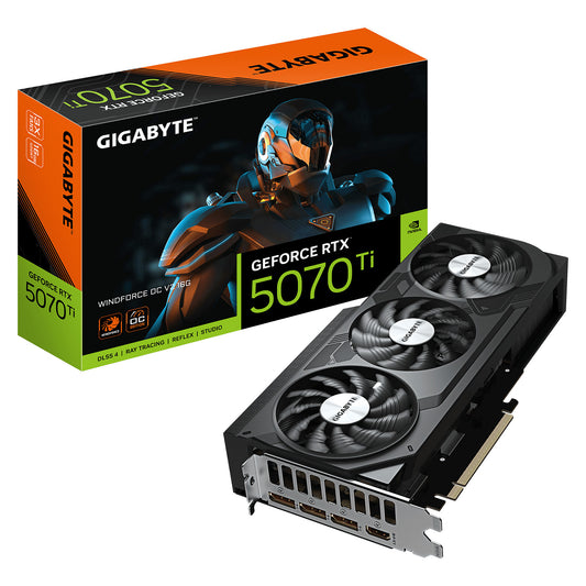 RTX 5070 TI 16GB Gigabyte WINDFORCE 3 OC SFF GDDR7 3 Fan - Gigabyte
