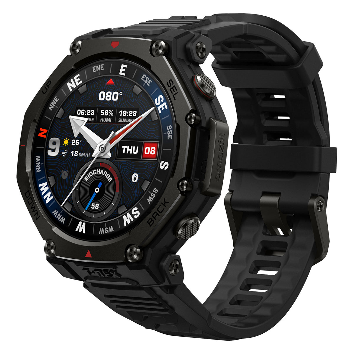 Amazfit T-Rex 3 Pro 44mm Tactical Black Smartwatch HYROX-Modus - AMAZFIT