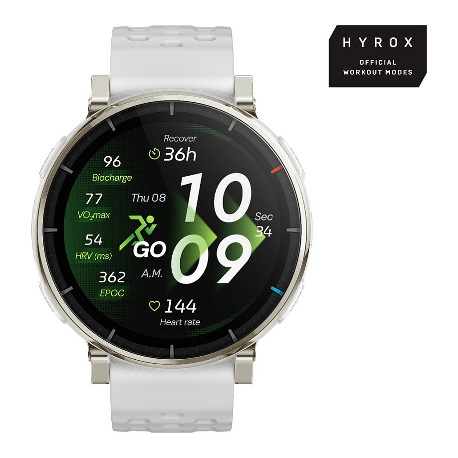 Amazfit Active 3 Premium White Smartwatch HYROX-Modus - AMAZFIT