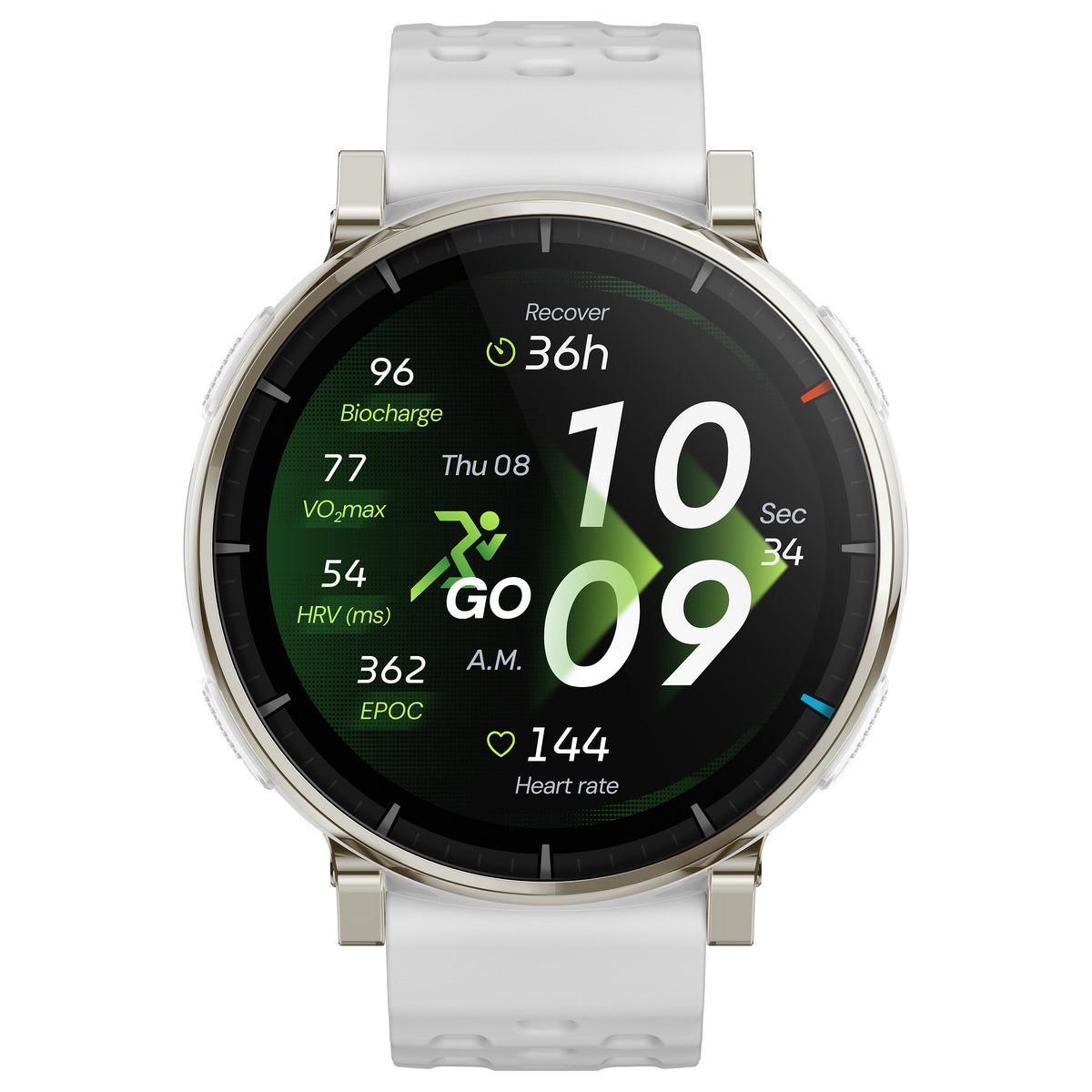 Amazfit Active 3 Premium White Smartwatch HYROX-Modus - AMAZFIT