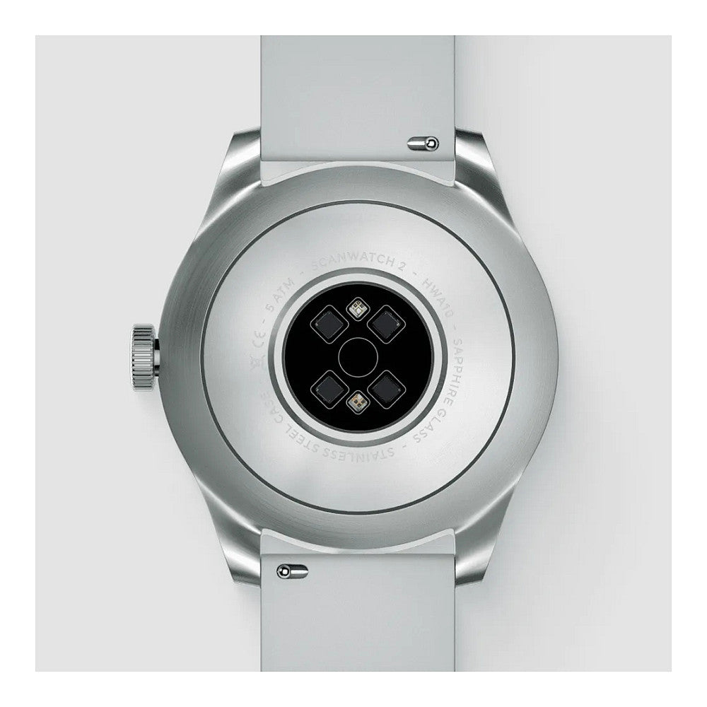 Withings ScanWatch 2 42mm weiß EKG, Blutsauerstoffgehalt, Schlafüberwachung - Withings