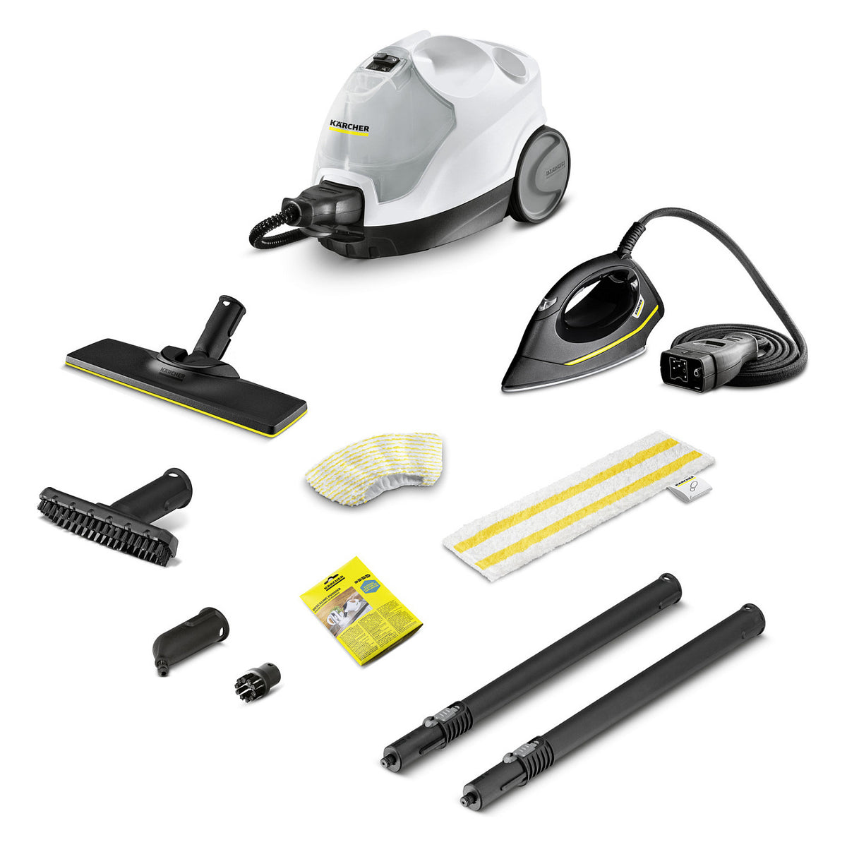 Aspirador Kärcher SC 4 EasyFix Iron (wei / Preto, 2.000 Watt, incl.. Dampfdruck-Bgeleisen) - Kärcher