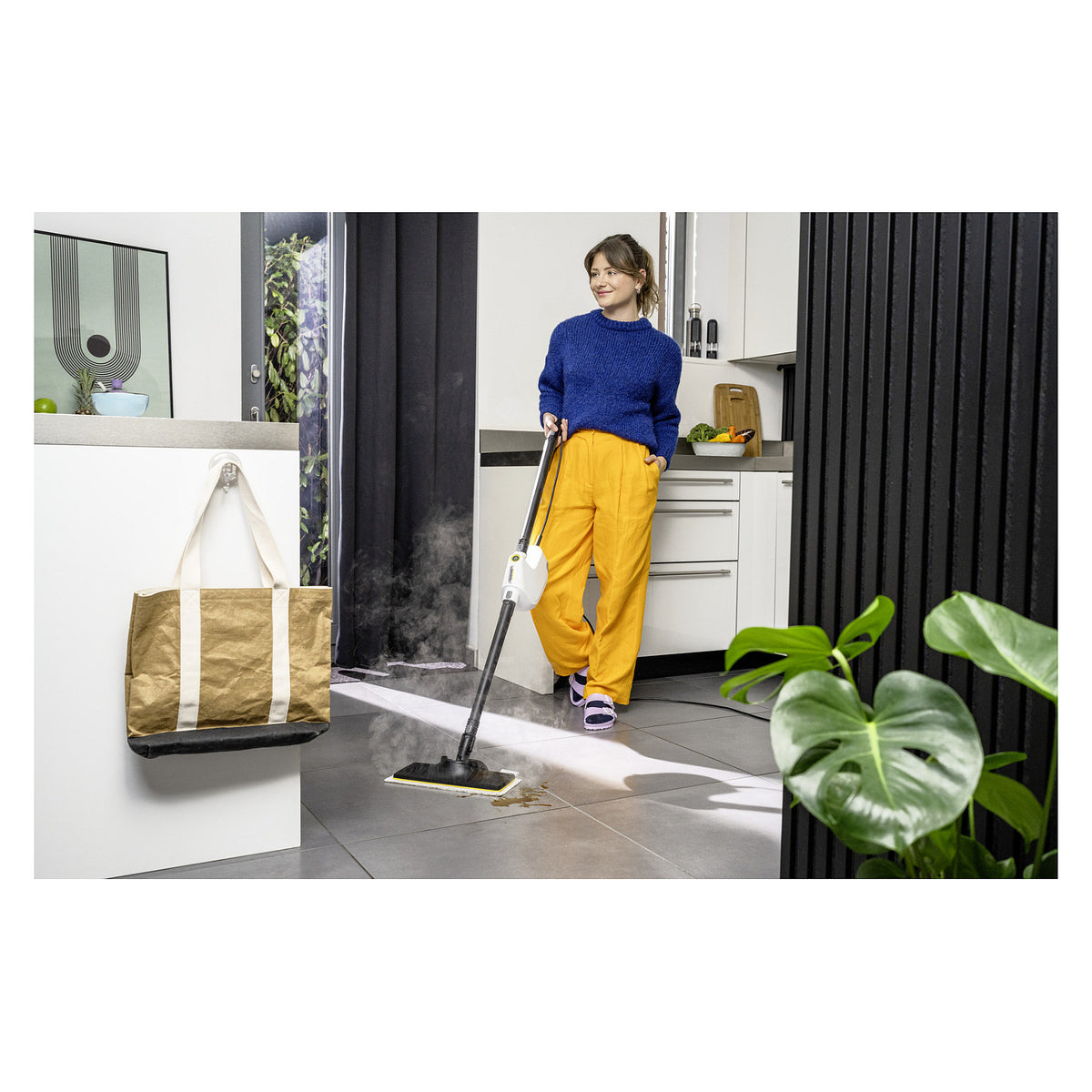 Aspirador Kärcher SC 1 Multi & Up (wei, 1.300 Watt, mit Bodenreinigungsset EasyFix Large) - Kärcher