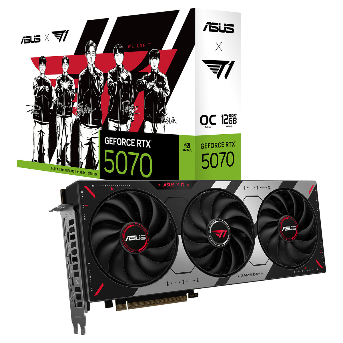 5070 OC 12GB ASUS T1 Gaming GDDR7 3 Fan - ASUS