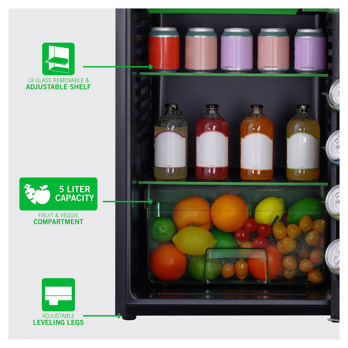 Consola Ukonic Kühlschrank XBOX 91L incl.. Eisfach - Ukonic