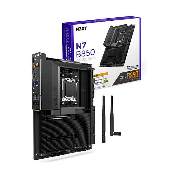 Motherboard NZXT N7 B850 WiFi Preto DDR5 AM5 Preto Cover N7-B85XT-B1 retail - NZXT