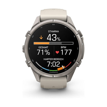 Smartwatch Garmin fenix 9 Pro 43 mm Titan Nebelgrau / Sandstein Silikon - Garmin
