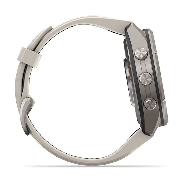 Smartwatch Garmin fenix 9 Pro 43 mm Titan Nebelgrau / Sandstein Silikon - Garmin